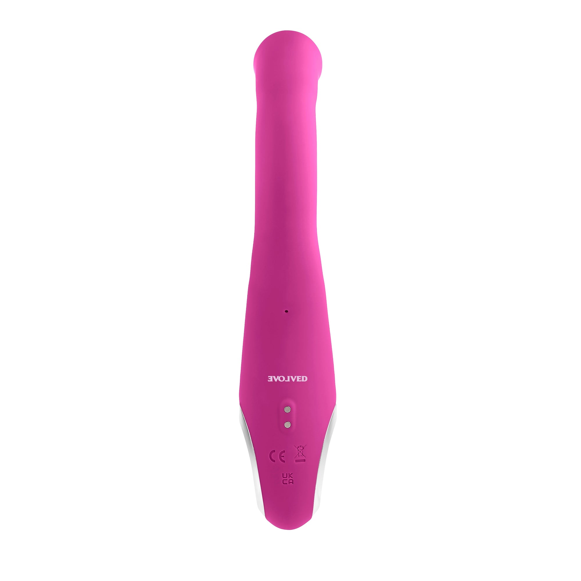 Evolved - Strike A Pose Flexible Clitoral Air Stimulator with Vibrating Dildo (Pink)