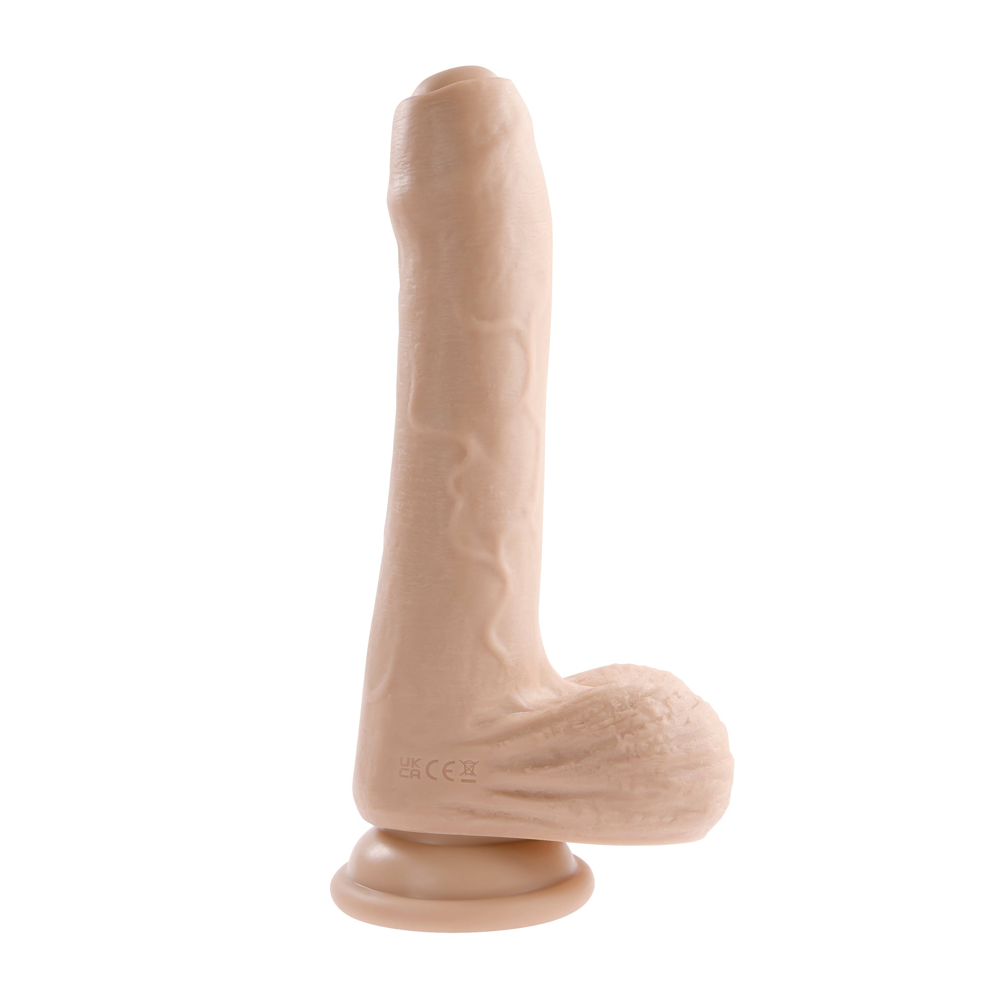 Evolved - Peek A Boo Dildo Bergetar Realistis Tanpa Sunat 8"