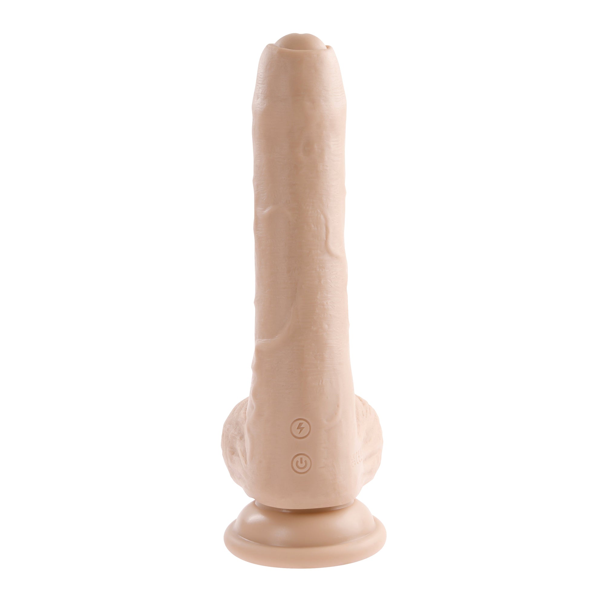 Evolved - Peek A Boo Dildo Bergetar Realistis Tanpa Sunat 8"