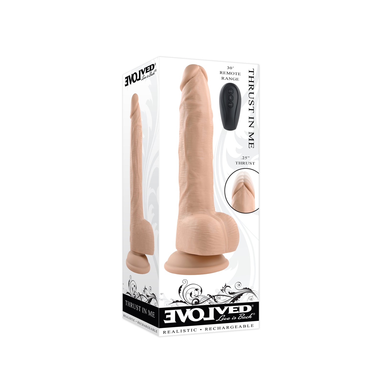 Evolved - Thrust In Me Vibrating Realistic Dildo 9.25"