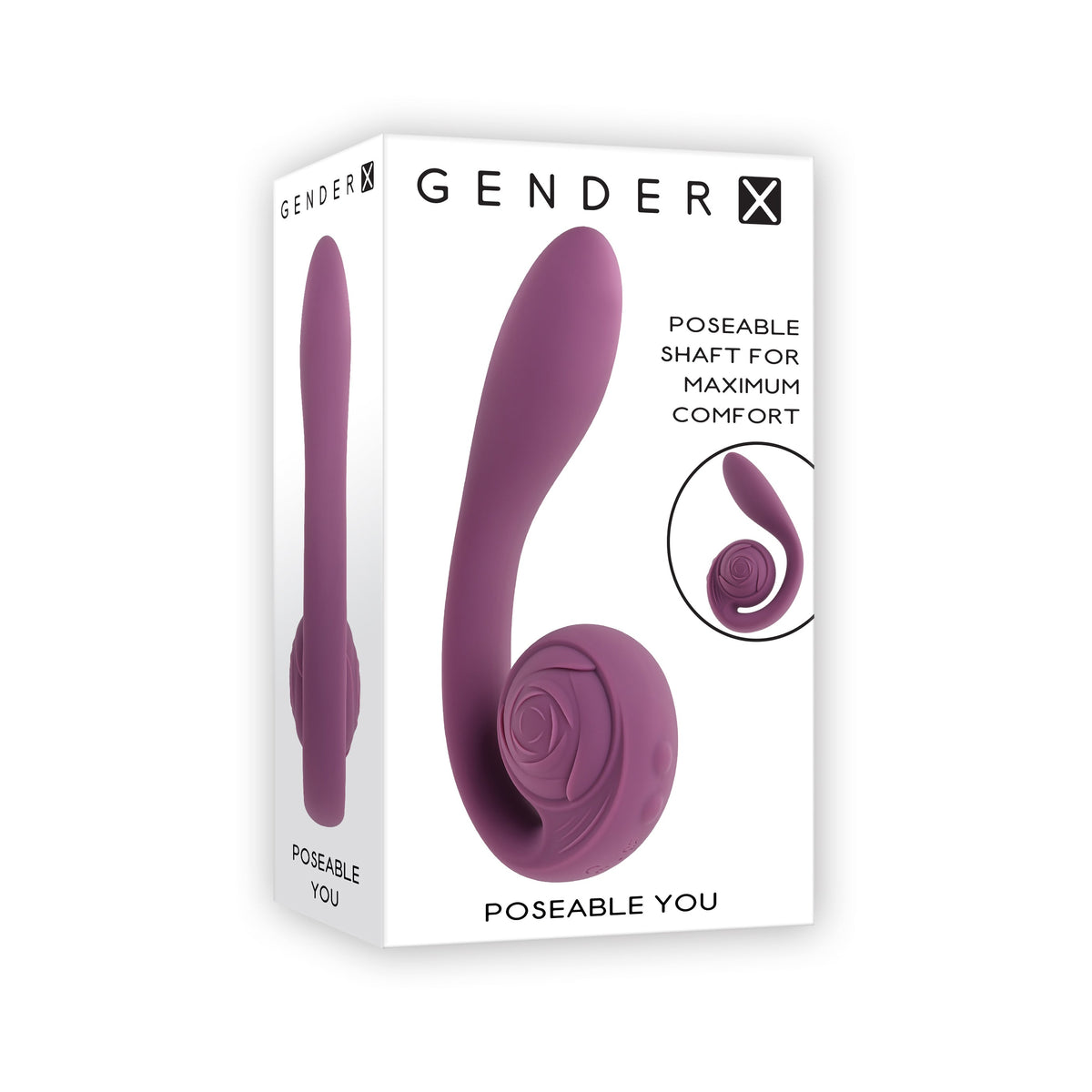 Evolved - Gender X Poseable You Vibrator Fleksibel (Ungu)