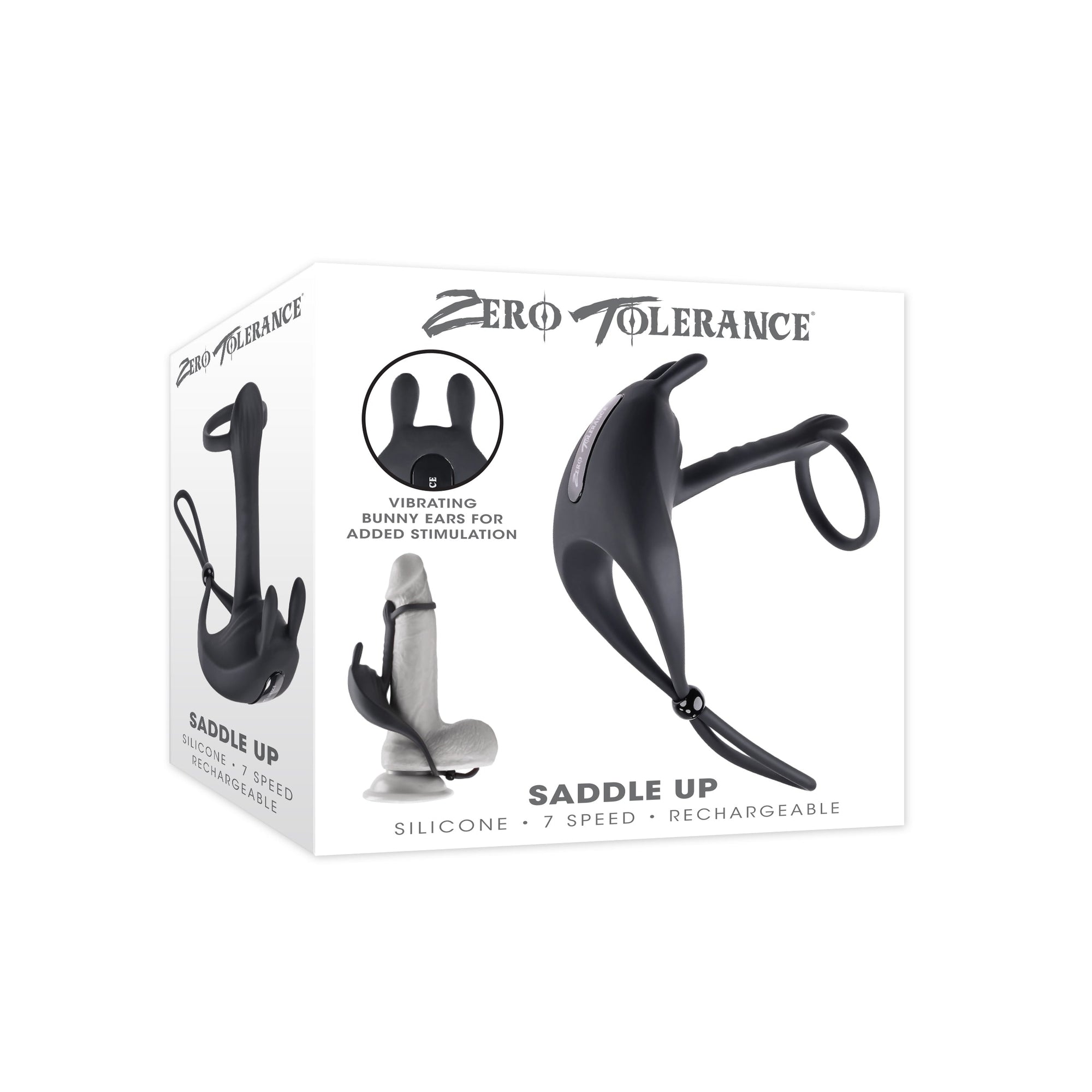 Zero Tolerance - Saddle Up Vibrating Penis Ring (Black)