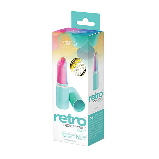 VeDO - Vibrator Lipstik Peluru Isi Ulang Retro