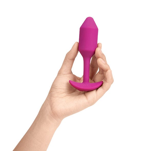 B-Vibe - Vibrating Silicone Weighted Snug Anal Plug M 112 g (Rose) Anal Beads (Vibration) Rechargeable 4890808221174 CherryAffairs