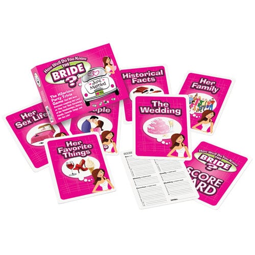 Ball and Chain - How Well Do You Know The Bachelorette Bride Party Trivia Card Game Bachelorette Party Novelties 176554005331 CherryAffairs