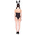 BeWith - King of Enamel Bunny Costume (Black) Costumes 4573126277732 CherryAffairs