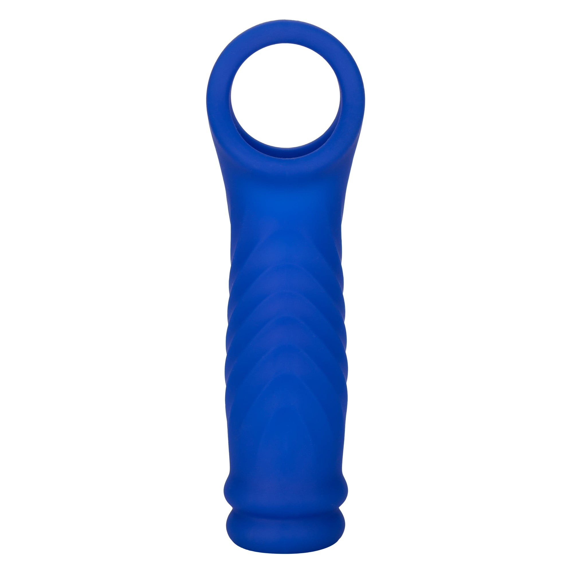 California Exotics - Admiral Liquid Silicone Wave Extension Cock Sleeve (Blue) Cock Sleeves (Non Vibration) 716770101426 CherryAffairs