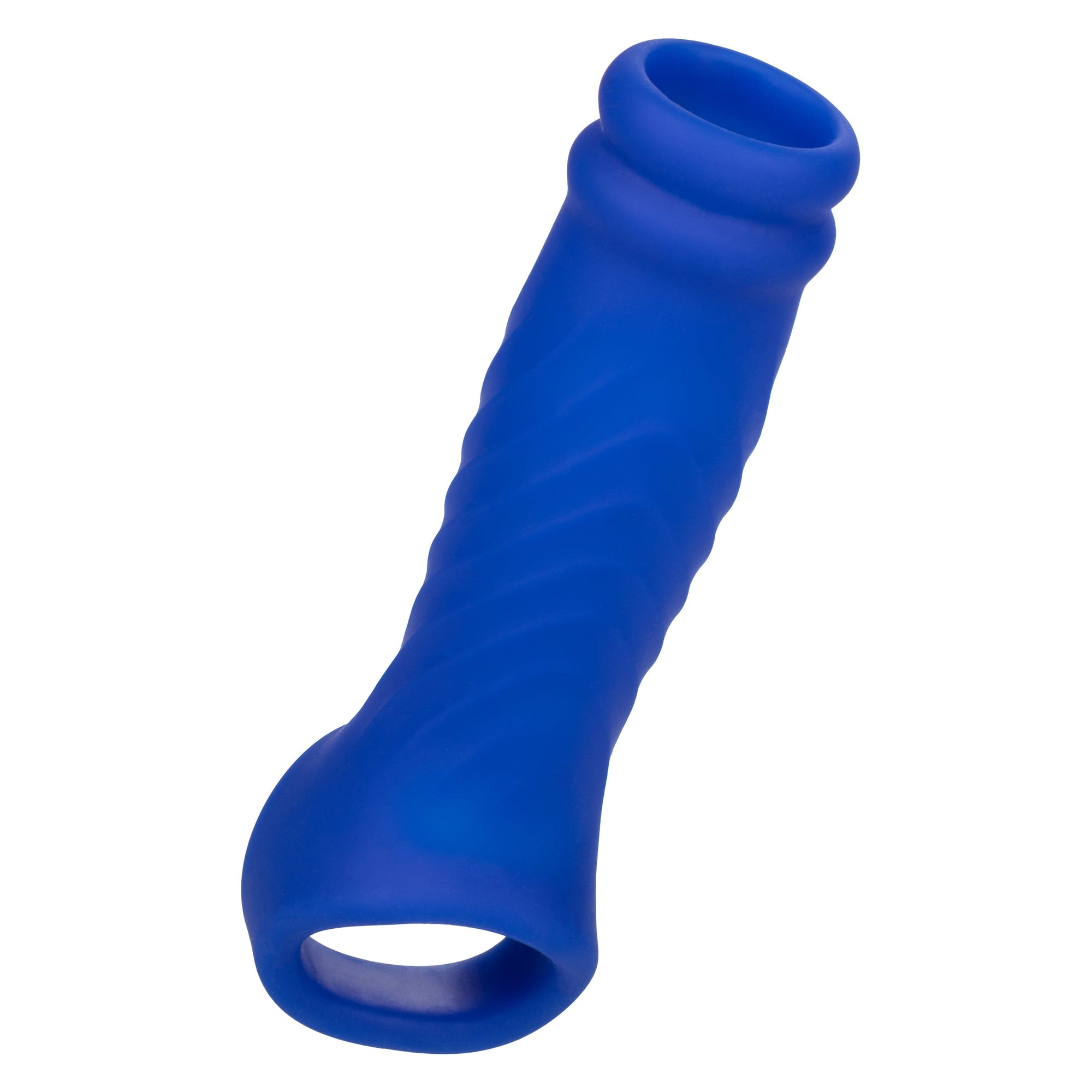 California Exotics - Admiral Liquid Silicone Wave Extension Cock Sleeve (Blue) Cock Sleeves (Non Vibration) 622855207 CherryAffairs