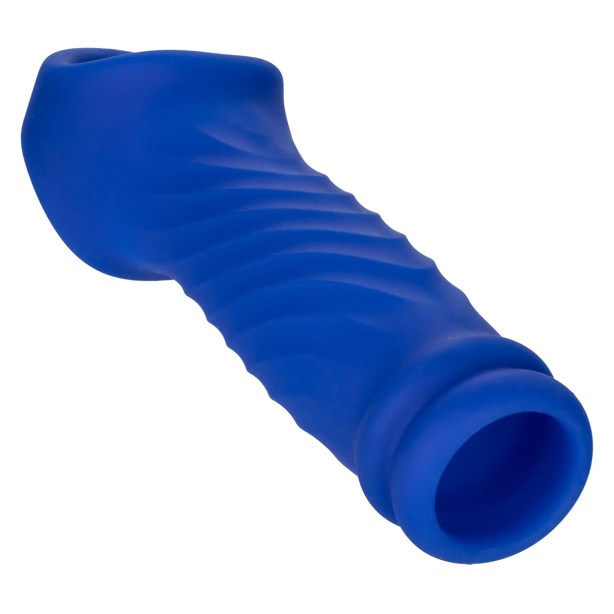 California Exotics - Admiral Liquid Silicone Wave Extension Cock Sleeve (Blue) Cock Sleeves (Non Vibration) 716770101426 CherryAffairs