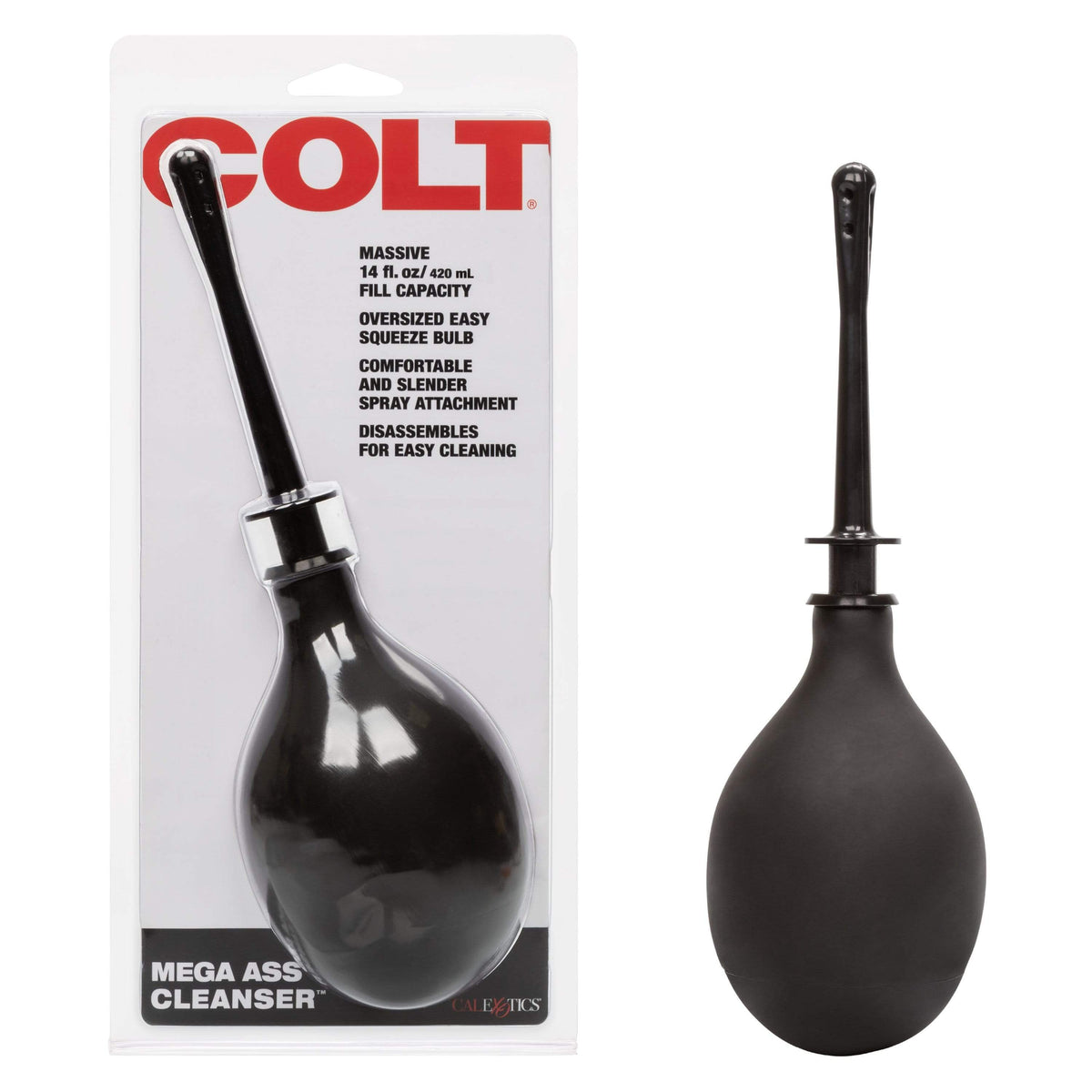 California Exotics - COLT Mega Ass Anal Douche Cleanser (Black) Anal Douche (Non Vibration) Durio Asia