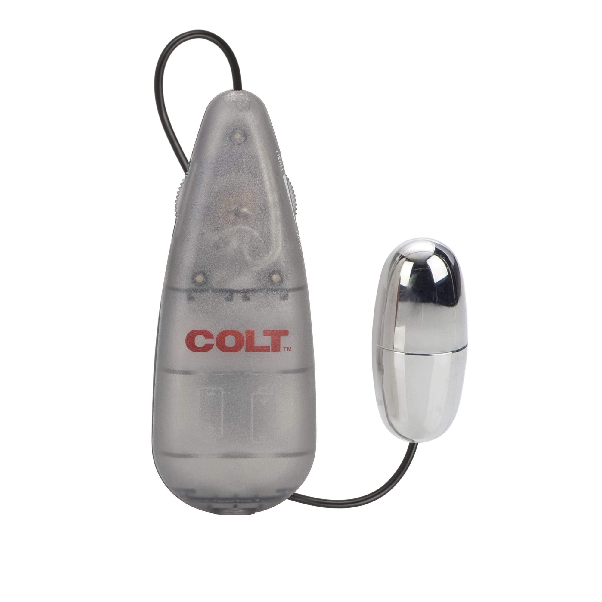 California Exotics - COLT Multi Speed Power Pak Bullet with Remote (Silver) Wired Remote Control Egg (Vibration) Non Rechargeable 716770032843 CherryAffairs