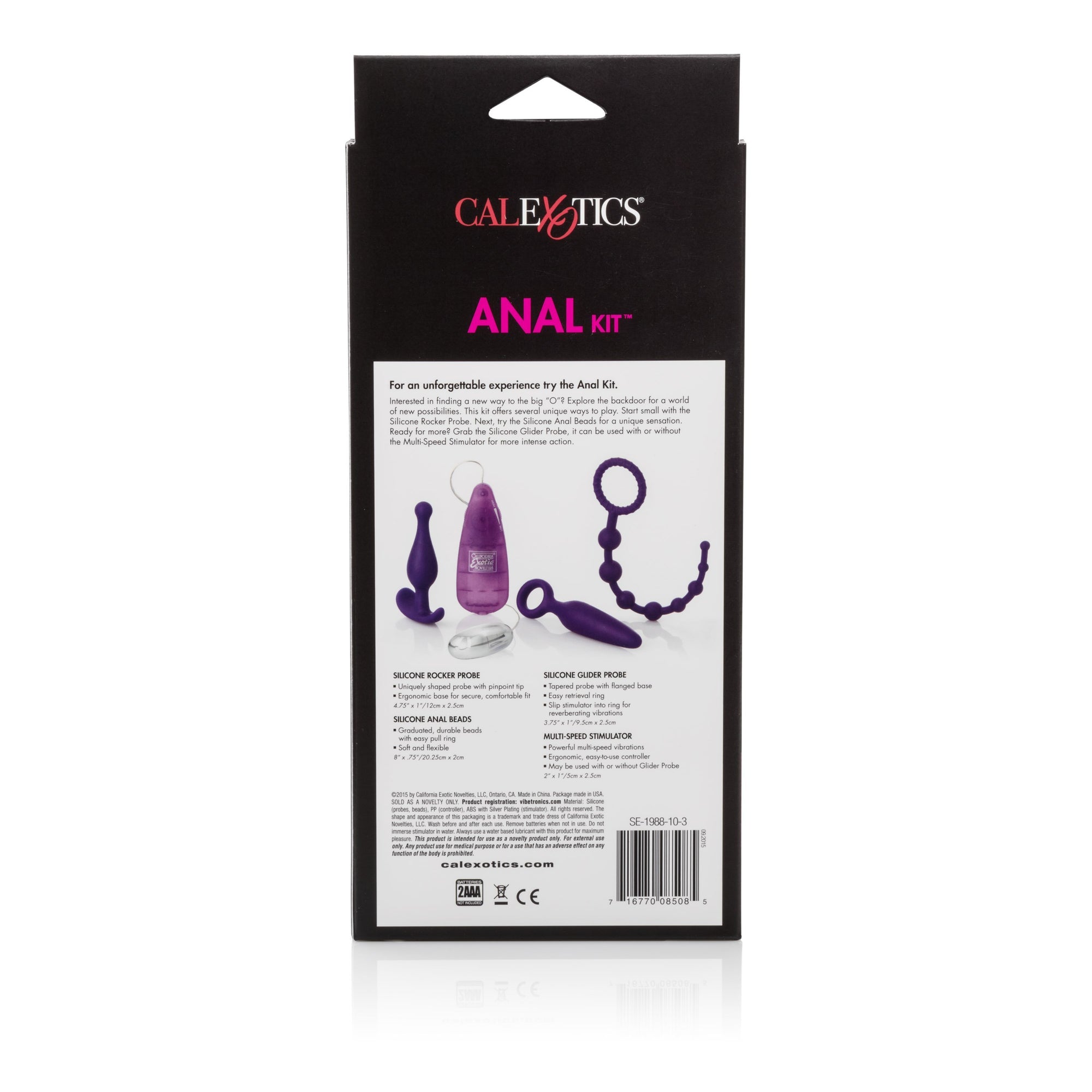 California Exotics - Hers Anal Massager Kit (Purple) AC Powered Wand Massagers (Vibration) Singapore