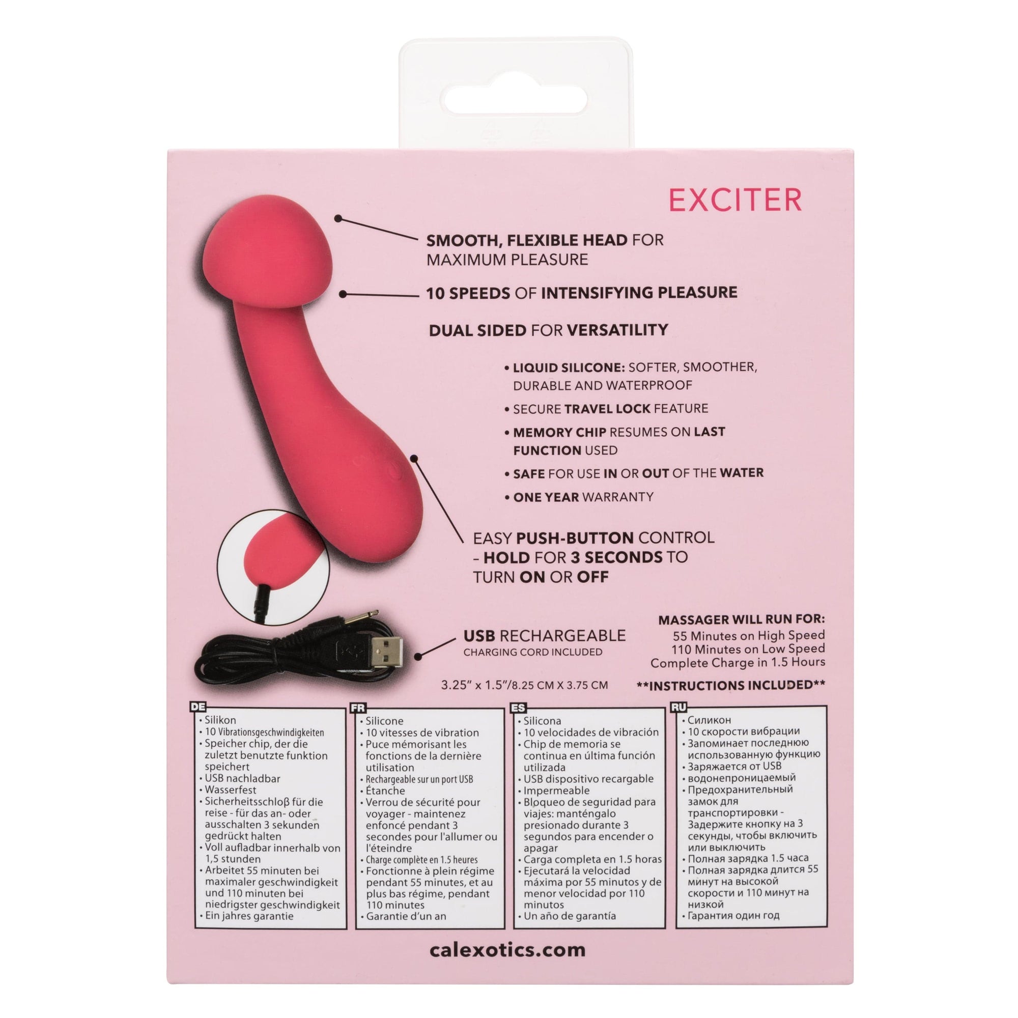 California Exotics - Liquid Silicone Pixies Exciter Clit Massager (Pink) CE1998 CherryAffairs