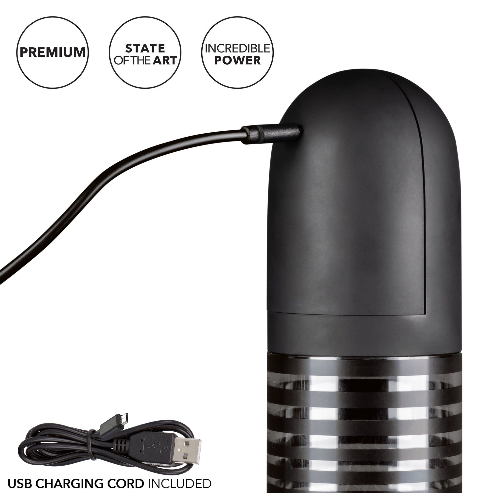 California Exotics - Optimum Series Rechargeable EZ Penis Pump Kit (Clear) Penis Pump (Vibration) Rechargeable 716770093295 CherryAffairs