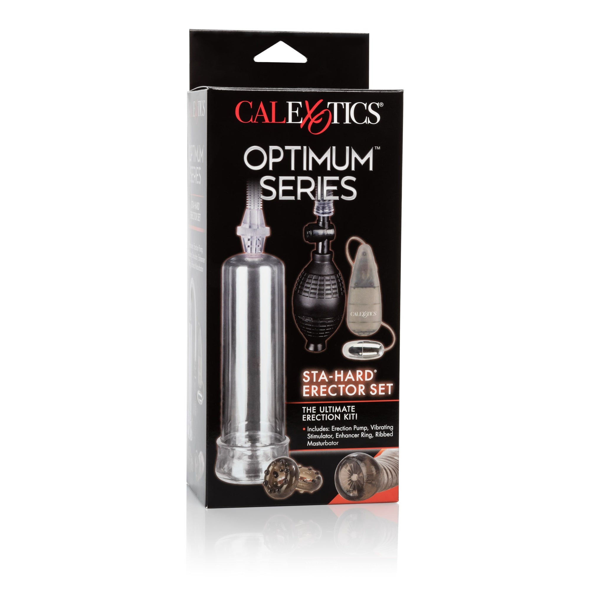 California Exotics - Optimum Series Sta-Hard Erector Set (Clear) Penis Pump (Vibration) Non Rechargeable Singapore