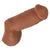 California Exotics - Packer Gear Ultra Soft Silicone STP Hollow Dildo 5" (Brown) Cock Sleeves (Non Vibration) 620081802 CherryAffairs