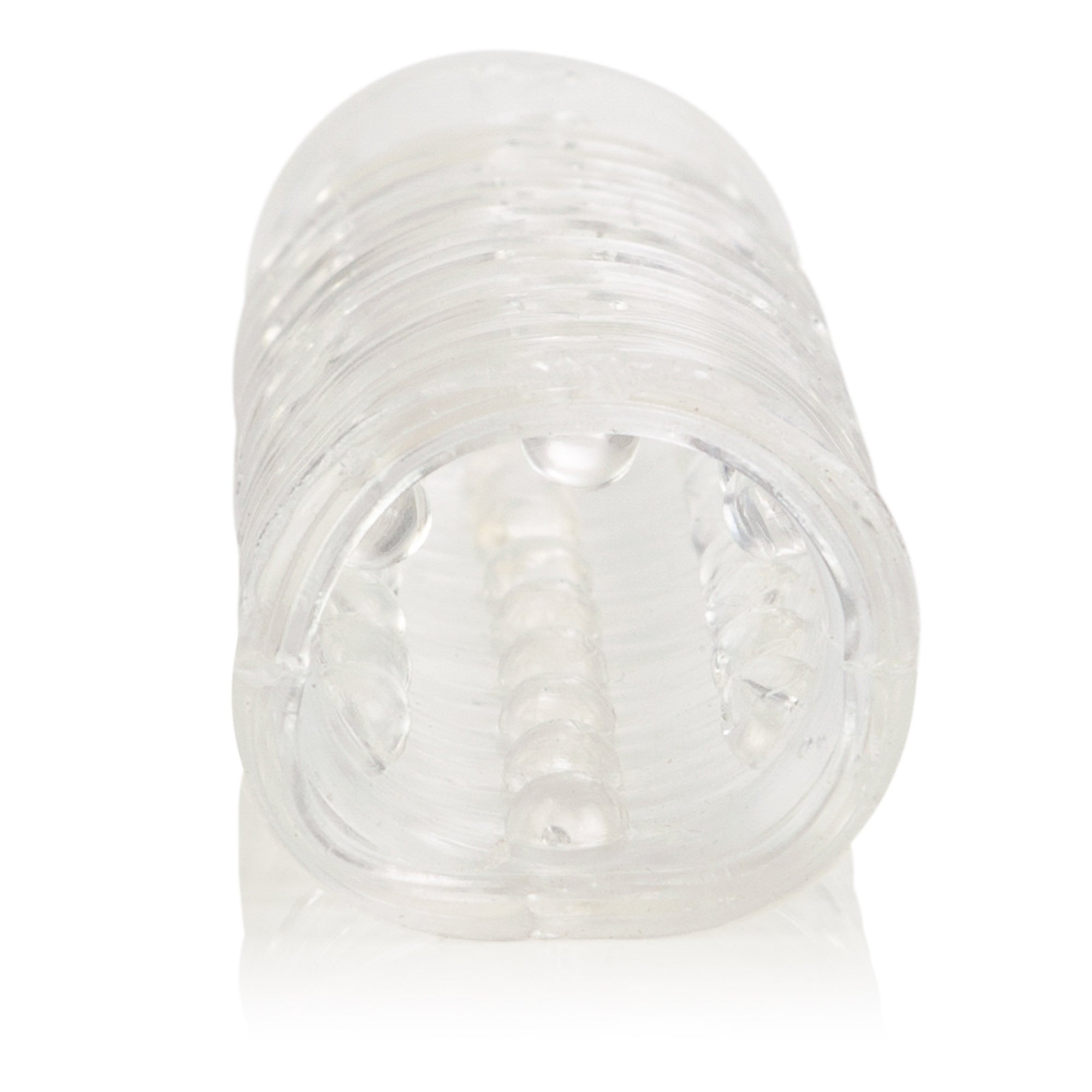 California Exotics - Reversible Textured Cock Sleeve (Clear) Cock Sleeves (Non Vibration) Singapore