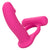 California Exotics - Silicone Rechargeable Double Diver Couple Cock Ring with Dildo (Pink) CE1997 CherryAffairs