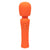 California Exotics - Stella Liquid Silicone Mini Wand Massager (Orange) CE2018 CherryAffairs