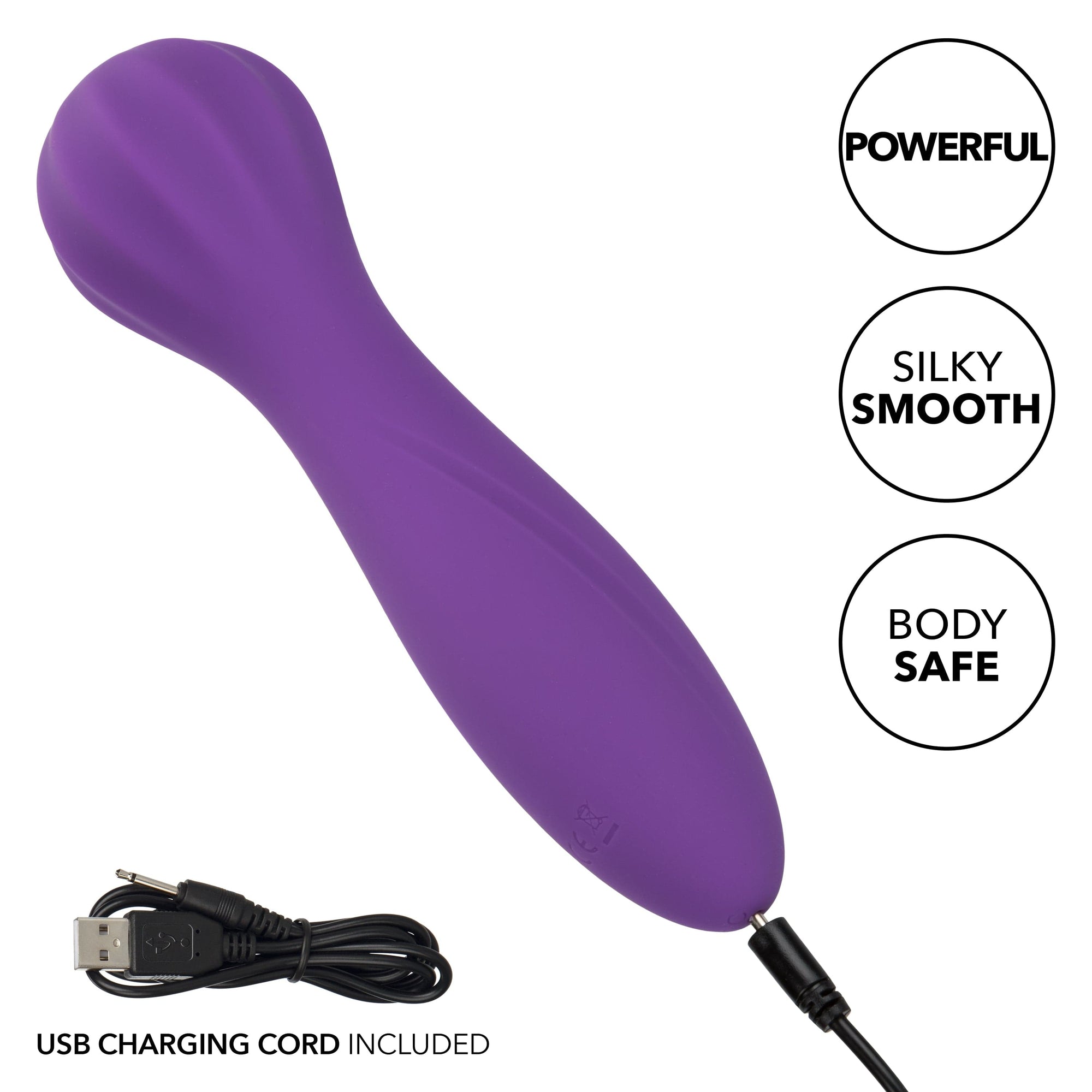 California Exotics - Stella Liquid Silicone O Wand Massager (Purple) CE2019 CherryAffairs