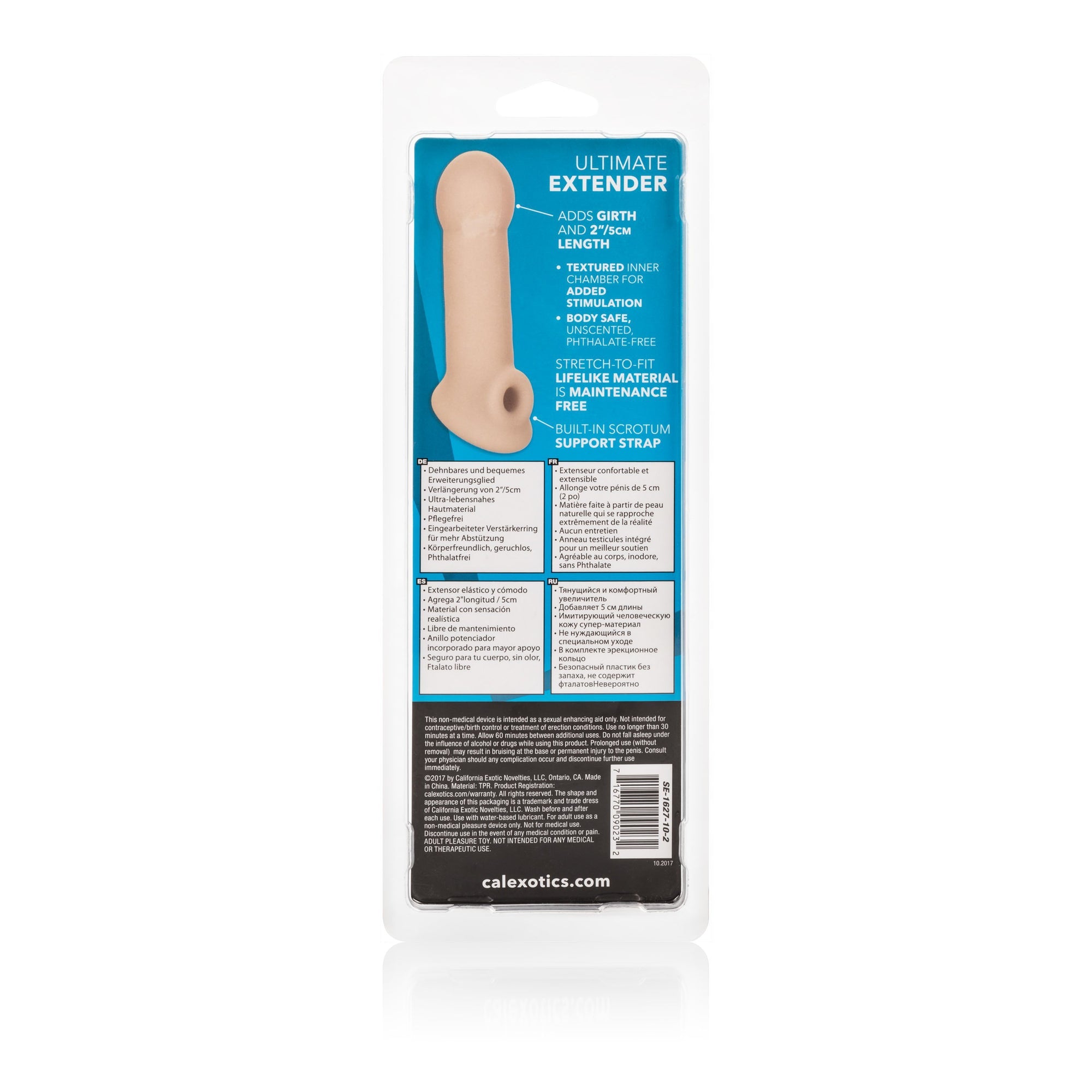 California Exotics - Ultimate Penis Extender (Beige) Cock Sleeves (Non Vibration)