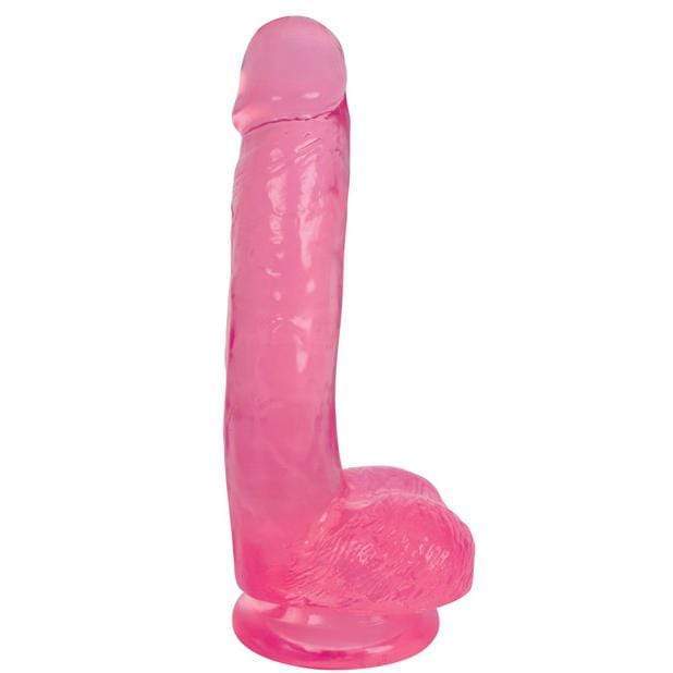 Curve Novelties - Lollicock Slim Stick Dildo w/Balls 7" (Cherry Ice) Non Realistic Dildo with suction cup (Non Vibration)