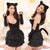 Day Dream - Starfire Innocent Kitten 6 Piece Costume Set (Black) Costumes Durio Asia