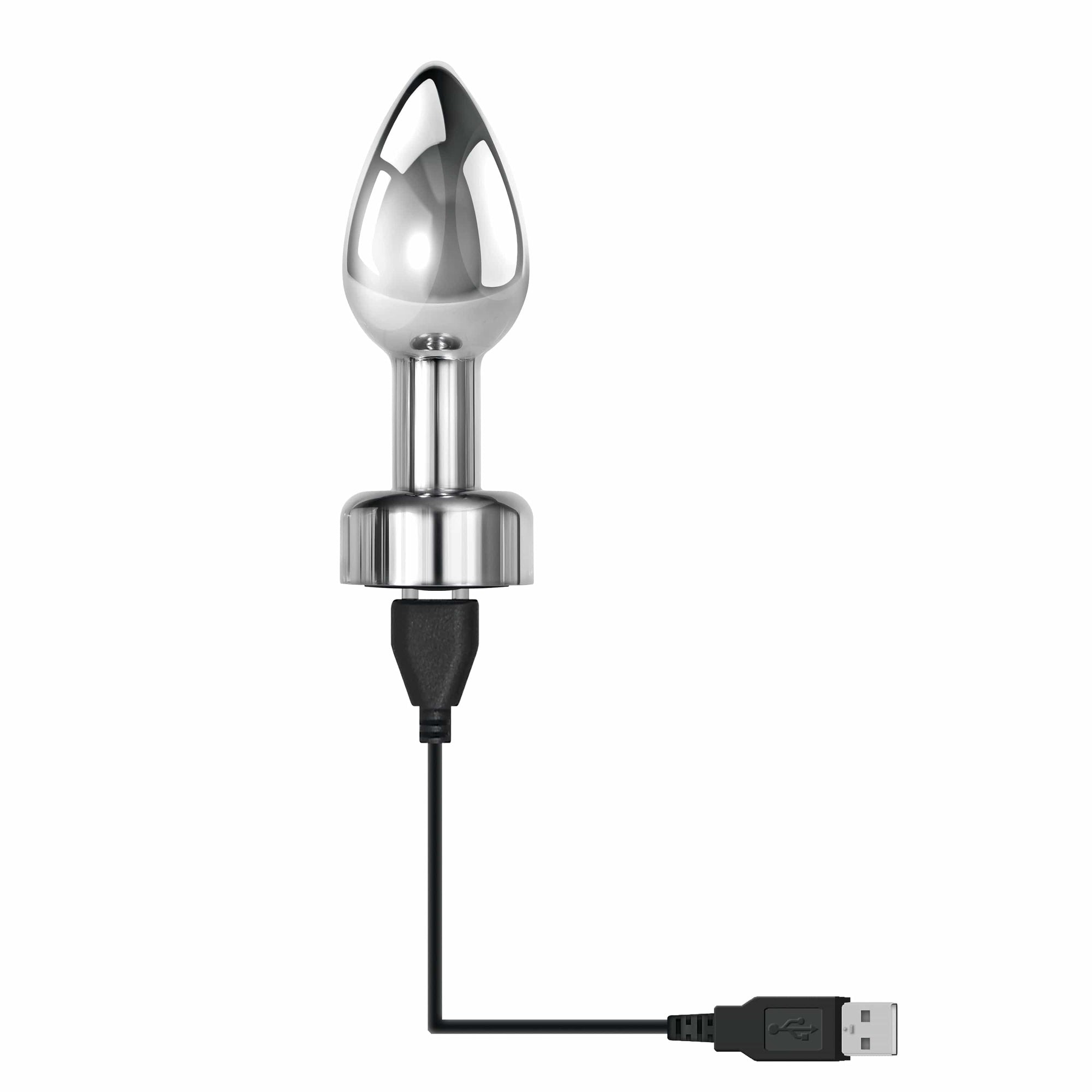 Evolved - Gender X Rockin Vibrating Metal Anal Plug (Silver) Metal Anal Plug (Vibration) Rechargeable 844477019086 CherryAffairs