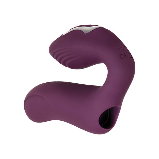 Evolved - Helping Hand Dual Stimulation Finger Vibrator (Purple) Clit Massager (Vibration) Rechargeable 625509979 CherryAffairs