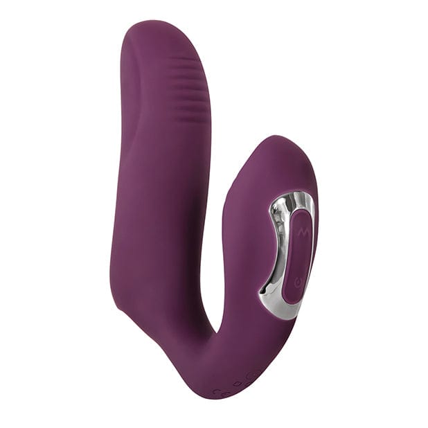 Evolved - Helping Hand Dual Stimulation Finger Vibrator (Purple) Clit Massager (Vibration) Rechargeable 625509979 CherryAffairs