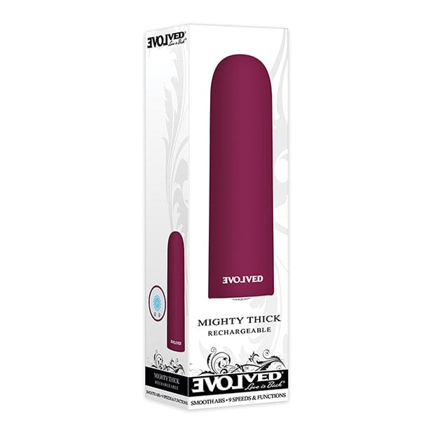 Evolved - Mighty Thick Rechargeable Bullet Vibrator (Burgundy) Bullet (Vibration) Rechargeable 625519400 CherryAffairs