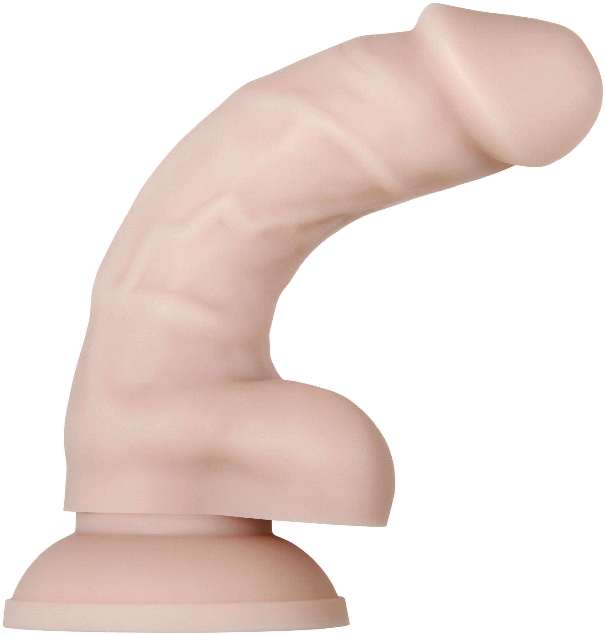 Evolved - Real Supple Silicone Posable Realistic Dildo 6" (Beige) Realistic Dildo with suction cup (Non Vibration) 844477015880 CherryAffairs