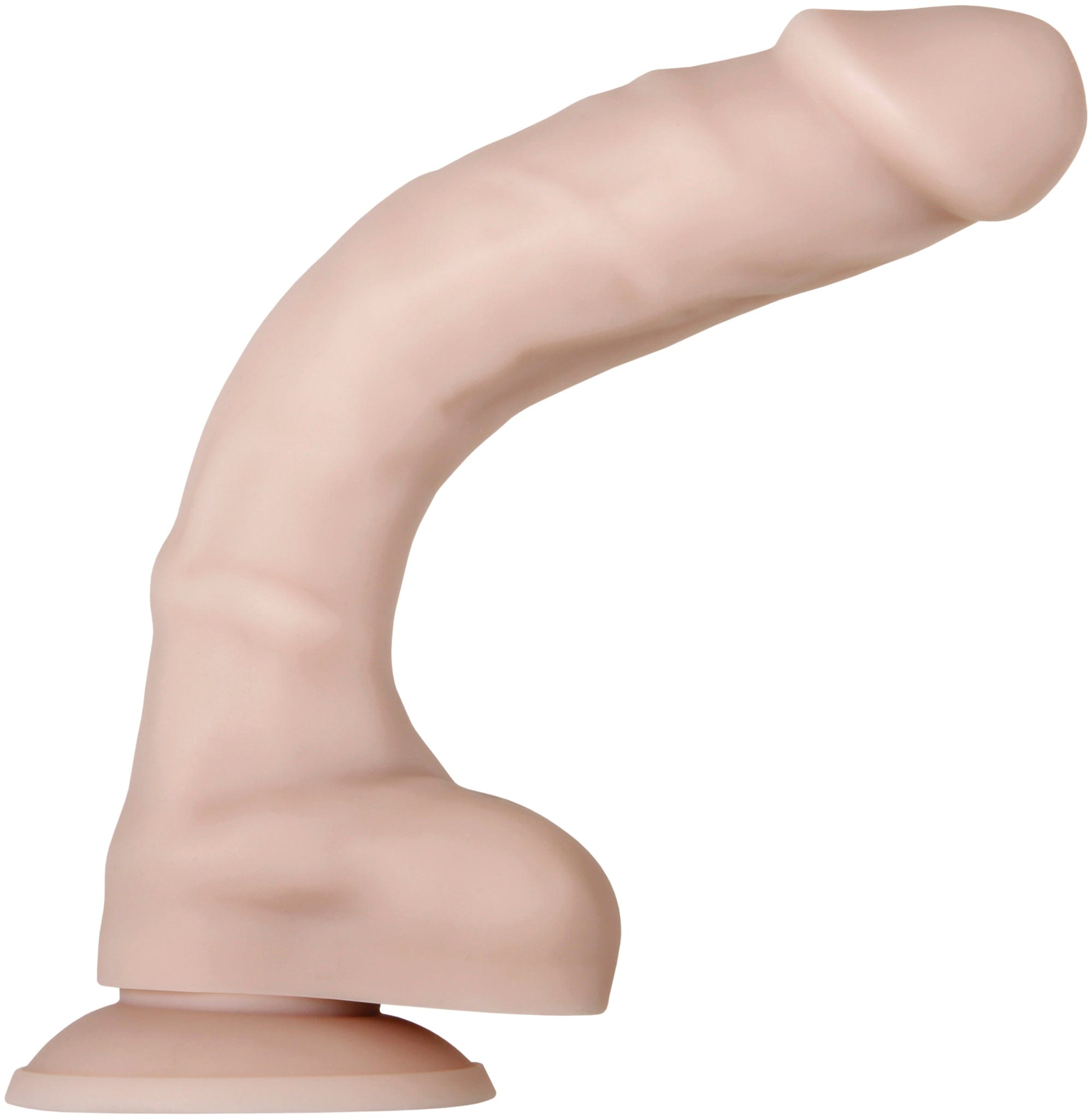 Evolved - Real Supple Silicone Posable Realistic Dildo 8" (Beige) Realistic Dildo with suction cup (Non Vibration) 844477015897 CherryAffairs