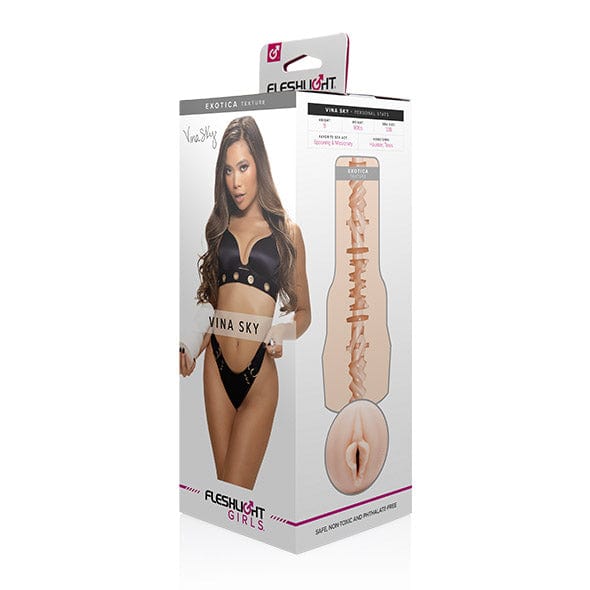 Fleshlight - Fleshlight Girls Vina Sky Exotica Masturbator(Beige) Masturbator Vagina (Non Vibration) 810476011789 CherryAffairs