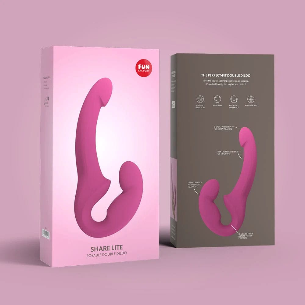 Fun Factory - Share Lite Double Dildo (Blackberry) Double Dildo (Non Vibration) 625545999 CherryAffairs