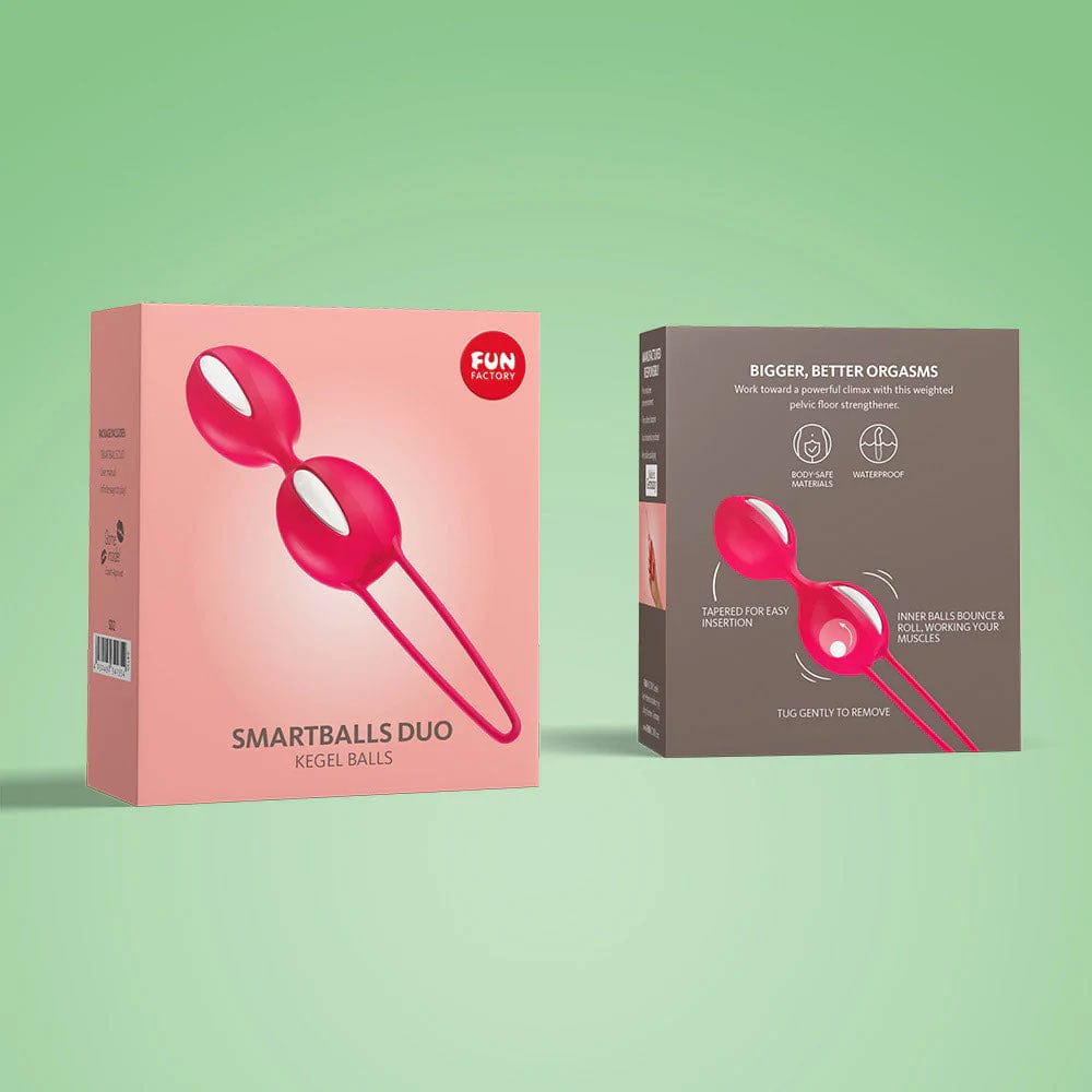 Fun Factory - Smartballs Duo Kegel Balls (White India Red) Kegel Balls (Non Vibration) 4032498341354 CherryAffairs