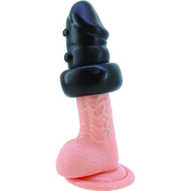 KMP - OniIkase Thick Sock I Textured Cock Sleeve (Black) Cock Sleeves (Non Vibration) 4571436832146 CherryAffairs