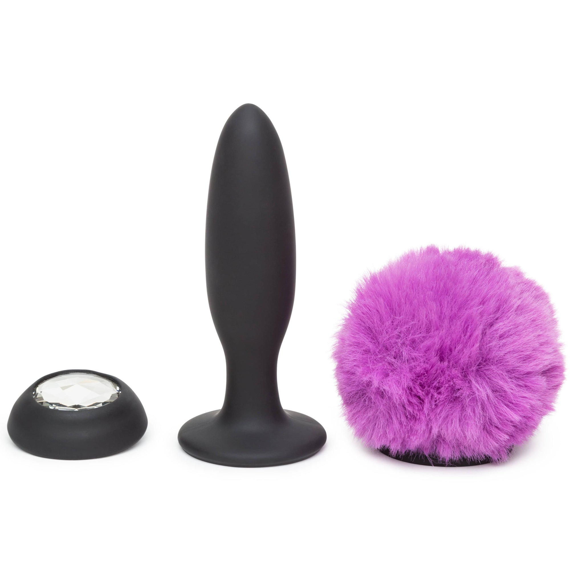 Love Honey - Happy Rabbit Rechargeable Vibrating Butt Plug Small (Purple) Anal Plug (Vibration) Rechargeable 320603051 CherryAffairs