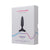 Lovense - Hush 2 App-Controlled Silicone Butt Plug 1" (Black) Anal Plug (Vibration) Rechargeable 728360599797 CherryAffairs