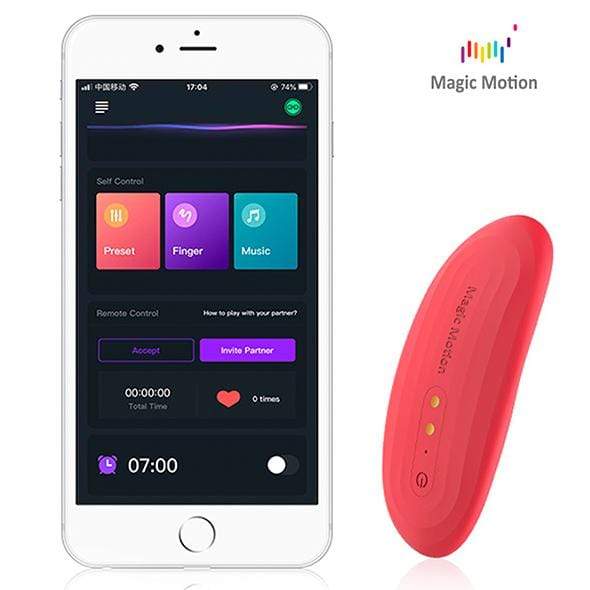 Magic Motion - NYX Smart App-Controlled Clock Panty Vibrator (Red) Panties Massager Non RC (Vibration) Rechargeable 6958136103369 CherryAffairs