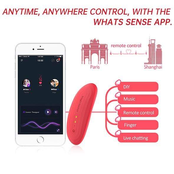 Magic Motion - NYX Smart App-Controlled Clock Panty Vibrator (Red) Panties Massager Non RC (Vibration) Rechargeable 6958136103369 CherryAffairs