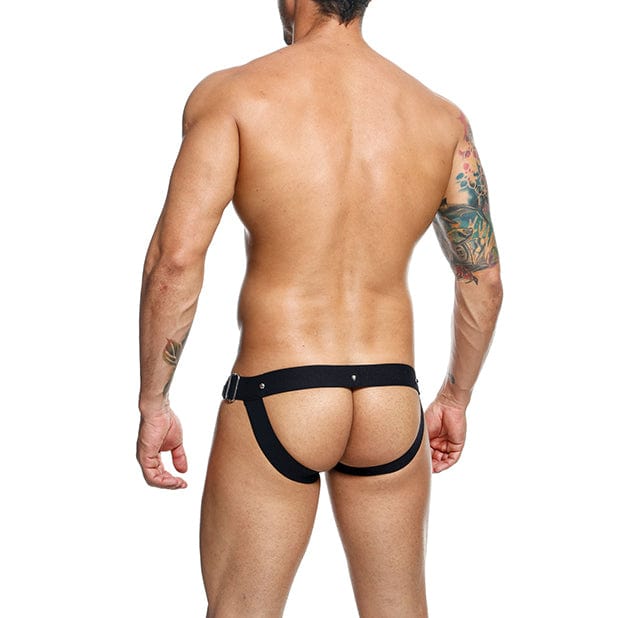 Male Basics - Dungeon Snap Jockstrap Underwear O/S (Black) Gay Pride Underwear 804859874528 CherryAffairs