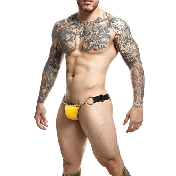 Male Basics - Dungeon Snap Jockstrap Underwear O/S (Yellow) Gay Pride Underwear 804859876393 CherryAffairs