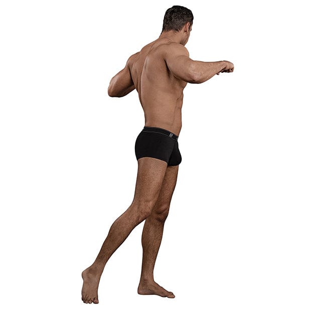 Male Power - Bamboo Low Rise Pouch Enhancer Short Underwear L (Black) Gay Pride Underwear 845830081375 CherryAffairs