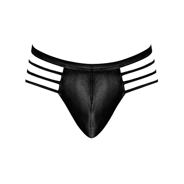 Male Power - Cage Matte Cage Thong Underwear L/XL (Black) Gay Pride Underwear 845830084246 CherryAffairs