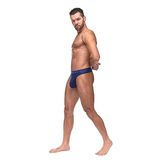 Male Power - Diamond Mesh Bong Thong Underwear L/XL (Blue) Gay Pride Underwear 845830085298 CherryAffairs