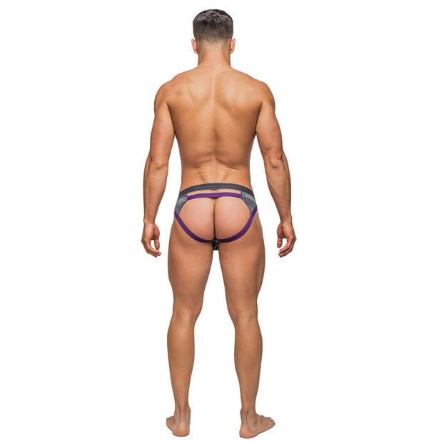 Male Power - Heather Haze CutoutJock Underwear L/X (Grey) Gay Pride Underwear 845830080156 CherryAffairs