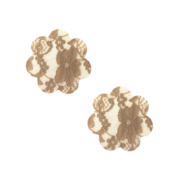 Neva Nude - Lace Petal Flower Pasties Nipple Covers O/S (Beige) Nipple Covers 045923592980 CherryAffairs