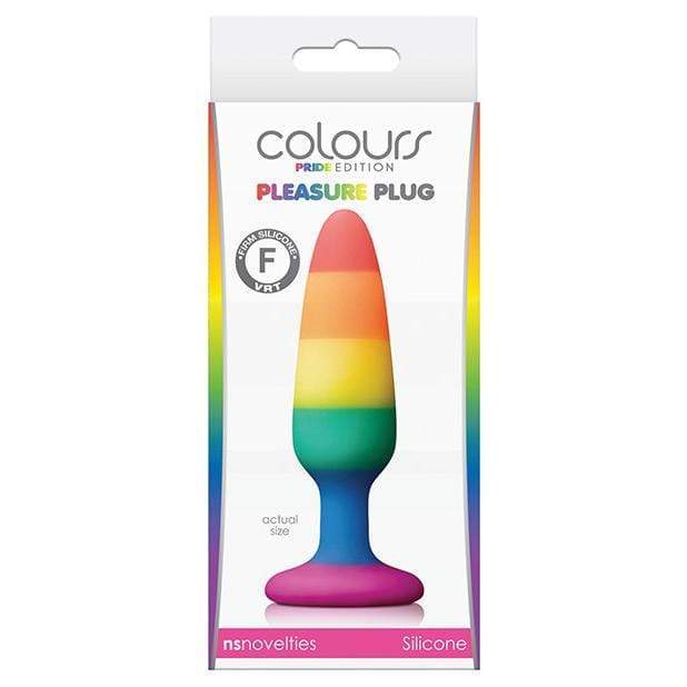 NS Novelties - Colours Pride Edition Silicone Pleasure Anal Plug Small (Multi Colour) Anal Plug (Non Vibration) 657447100789 CherryAffairs