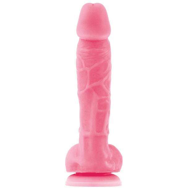 NS Novelties - Firefly Silicone Glowing Dildo 5&quot; (Pink) Non Realistic Dildo with suction cup (Non Vibration)